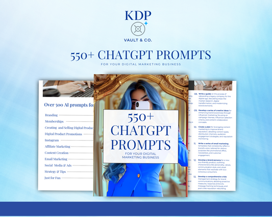 550+ CHATGPT PROMPTS FOR YOUR BIZ